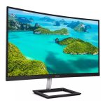 Philips Monitor modelo E Line 272E1CA/00, pantalla LED curvada de 27 pulgadas, resolución 1920 x 1080 pixeles, Full HD en color negro, SKU 272E1CA/00