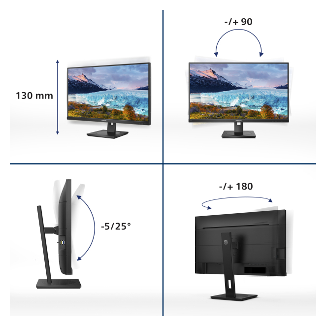 Philips S Line 273S1/00 pantalla para PC 68,6 cm (27″) 1920 x 1080 Pixeles Full HD LCD Negro 3 Usuarios del Philips S Line 273S1/00