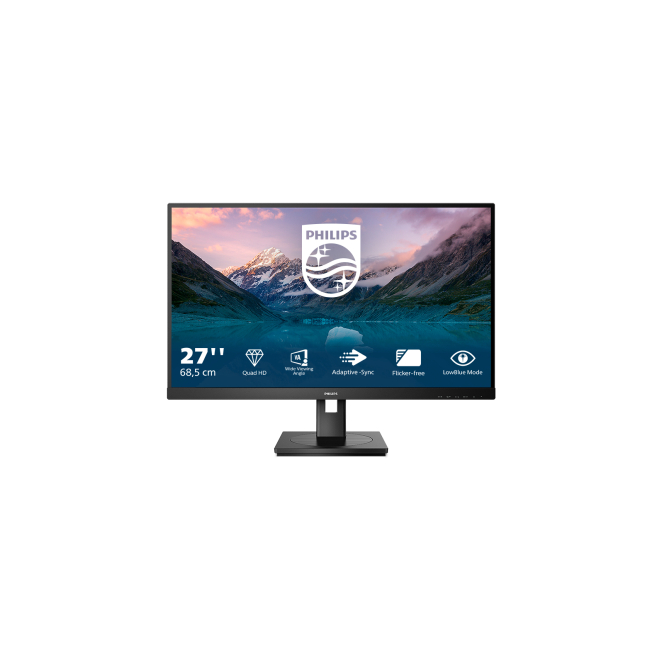 Philips Monitor Quad HD 27 pulgadas 2560x1440 Pantalla LCD Quad HD de 27 pulgadas Philips, 2560 x 1440 píxeles, color negro, SKU 275S9JML/00