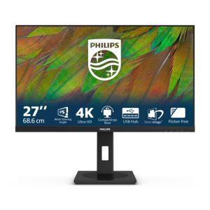 Monitor Philips 3000 series modelo 27B1N3800/00 de 27 pulgadas, resolución 3840 x 2160 Pixeles, 4K Ultra HD, color negro