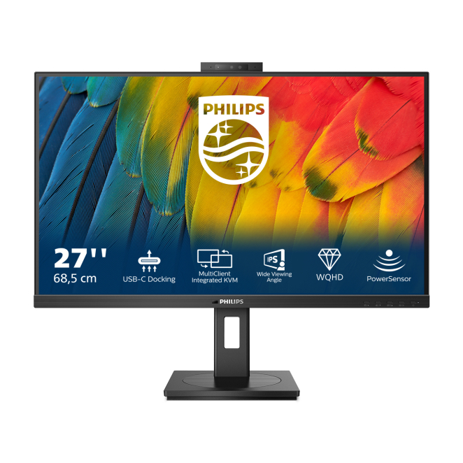 Philips 5000 series 27B1U5601H/00 LED display 68,6 cm (27″) 2560 x 1440 Pixeles Quad HD LCD Negro 3 Philips 5000 Series 27B1U5601H/00 utilizado en oficina