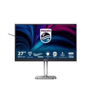 Pantalla para PC Philips modelo 27B2U4601/00 de 68,6 cm (27 pulgadas), resolución 2560 x 1440 Pixeles Quad HD, color gris