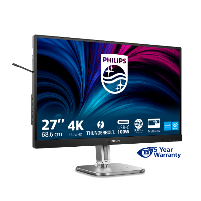 Philips 6000 series 27B2U6903/00 pantalla para PC 68,6 cm (27″) 3840 x 2160 Pixeles 4K Ultra HD LED Antracita 2 Philips 6000 series 27B2U6903/00 con alto rendimiento visual