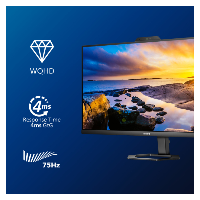 Philips 5000 series 27E1N5600HE/00 pantalla para PC 68,6 cm (27″) 2560 x 1440 Pixeles Quad HD LCD Negro 1 Philips 5000 series 27E1N5600HE/00 pantalla para PC 68,6 cm (27') 2560 x 1440 Pixeles Quad HD LCD Negro