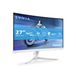 Monitor Philips Evnia 5000 con pantalla de 27 pulgadas, resolución 1920 x 1080 píxeles Full HD, modelo 27M2C5201L/00, color blanco