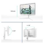 Monitor Philips Evnia de 27 pulgadas, resolución 1920 x 1080 píxeles Full HD LCD, SKU 27M2N3201A/00, color blanco.