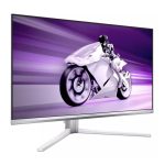 Monitor Philips Evnia 8000 modelo 27M2N8500/00 de 27 pulgadas con resolución 2560 x 1440 Pixeles Quad HD y tecnología QD-OLED en color blanco