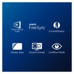 Monitor Philips E Line 322E1C/00 LED de 31.5 pulgadas, resolución Full HD 1920 x 1080, color negro