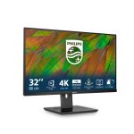 Monitor Philips 3000 series 32B1N3800/00, pantalla de 32 pulgadas con resolución 4K Ultra HD en color negro, SKU 32B1N3800/00