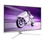 Monitor Philips Evnia 8000 modelo 32M2N8900/00 de 31.5 pulgadas con resolución 3840 x 2160 Pixeles y tecnología QD-OLED en color blanco