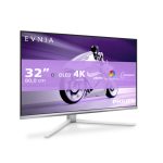Monitor Philips Evnia 8000 modelo 32M2N8900/00 de 31.5 pulgadas con resolución 3840 x 2160 Pixeles y tecnología QD-OLED en color blanco