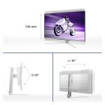 Monitor Philips Evnia 8000 modelo 32M2N8900/00 de 31.5 pulgadas con resolución 3840 x 2160 Pixeles y tecnología QD-OLED en color blanco