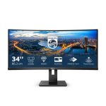 Monitor Philips B Line 345B1C/00 de 34 pulgadas, resolución 3440 x 1440 Pixeles Quad HD LCD en color negro, código 345B1C/00