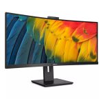 Monitor Philips Serie 5000 de 34 pulgadas con resolución 3440 x 1440 píxeles, color negro. SKU: 34B1U5600CH/00