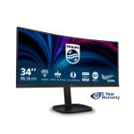 Monitor Philips 3000 series, pantalla de 34.4 pulgadas con resolución 3440 x 1440 Pixeles, SKU: 34B2U3600C/00, color negro