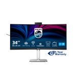 Pantalla Philips 6000 series, 34 pulgadas, resolución 3440 x 1440 pixeles Wide Quad HD, modelo 34B2U6603CH/00