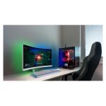 Pantalla Philips Evnia 5000 de 34 pulgadas con resolución 3440 x 1440 píxeles, modelo 34M2C5501A/00, en color blanco.