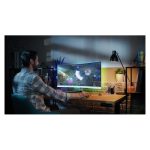 Pantalla Philips Evnia 5000 de 34 pulgadas con resolución 3440 x 1440 píxeles, modelo 34M2C5501A/00, en color blanco.