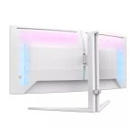 Pantalla Philips Evnia 5000 de 34 pulgadas con resolución 3440 x 1440 píxeles, modelo 34M2C5501A/00, en color blanco.