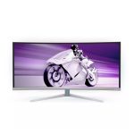 Pantalla Philips modelo 34M2C8600/00 de 34 pulgadas, resolución 3440 x 1440 Pixeles Wide Quad HD, tecnología OLED y color blanco