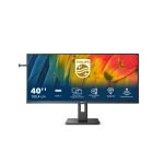 Pantalla para PC Philips 5000 series 40B1U5600/00 de 40 pulgadas con resolución de 3440 x 1440 píxeles en color negro. SKU: 40B1U5600/00