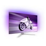 Monitor Philips 42M2N8900/00 con pantalla 4K Ultra HD de 41.5 pulgadas OLED en color blanco y resolución de 3840 x 2160 píxeles