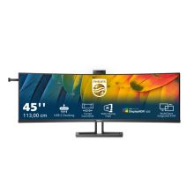 Monitor LED Philips 6000 series 45B1U6900CH/00 de 113 cm (44.5″) con resolución 5120 x 1440 píxeles, UltraWide Dual Quad HD, color negro, SKU 45B1U6900CH/00.