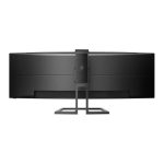 Monitor Philips P Line Pantalla LCD curva SuperWide 32:9, modelo 499P9H/00, mostrando su diseño ultrapanorámico ideal para multitareas y productividad.