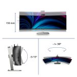 Philips 49B2U6900CH/00 monitor para PC de 124 cm, 5120 x 1440 píxeles, Dual QHD, LCD, color negro, SKU: 49B2U6900CH/00