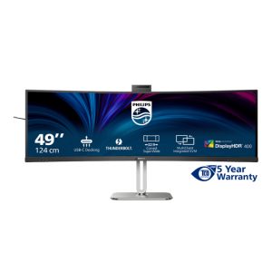 Pantalla Philips 49B2U6903CH/00 para PC de 124,5 cm (49 pulgadas) con resolución 5120 x 1440 Pixeles Dual QHD LCD en color Gris. SKU: 49B2U6903CH/00