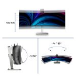 Pantalla Philips 49B2U6903CH/00 para PC de 124,5 cm (49 pulgadas) con resolución 5120 x 1440 Pixeles Dual QHD LCD en color Gris. SKU: 49B2U6903CH/00