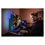 Monitor Philips Evnia 8000 con pantalla QD-OLED de 48.9 pulgadas, resolución 5120 x 1440 píxeles, SKU 49M2C8900L/00, en color blanco