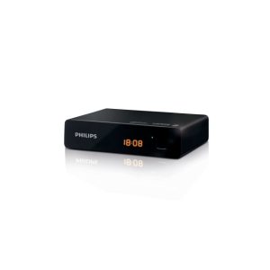 Descodificador Philips DTR3000/EU para televisores, compatible con Cable Full HD, color negro. DTR3000/EU