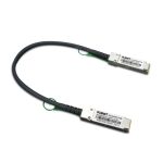 PLANET CB-DAQSFP-0.5M cable de fibra óptica e InfiniBand de 0,5 metros en colores negro y gris. SKU CB-DAQSFP-0.5M
