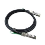 Imagen del cable de fibra óptica e InfiniBand QSFP+ PLANET de 2 metros, colores negro y gris, SKU CB-DAQSFP-2M