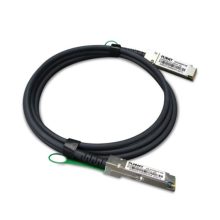 Imagen del cable de fibra óptica e InfiniBand QSFP+ PLANET de 2 metros, colores negro y gris, SKU CB-DAQSFP-2M