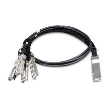 Cable de fibra óptica e InfiniBand PLANET QSFP+ 4x SFP+ Negro, modelo CB-QSFP4X10G-1M, ideal para centro de datos