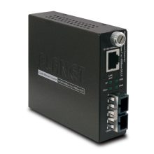 Convertidor de medio PLANET GST-802 que ofrece una velocidad de 2000 Mbit/s con tecnología multimodo y acabado en negro. SKU: GST-802