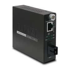 Imagen del convertidor de medio PLANET GST-806B60 en color negro con velocidad de 2000 Mbit/s y longitud de onda de 1550 nm