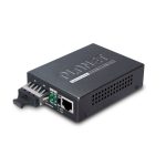 Convertidor de Medio PLANET GT-802 de 1000 Mbit/s con conector de fibra óptica 850 nm en color negro. SKU: GT-802