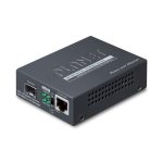 Convertidor de medio PLANET 802.3at PoE+ PD, velocidad de 2000 Mbit/s, color negro, SKU GT-805A-PD