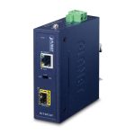 Convertidor de medio PLANET IGT-815AT, velocidad de 1000 Mbit/s, compatible con multimodo y monomodo, color azul. SKU: IGT-815AT.