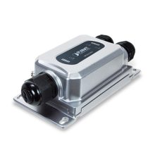 Ampliador de red PLANET IPOE-E302 con velocidades de transmisión de 10, 100 y 1000 Mbit/s, ideal para mejorar la conectividad en redes y comunicaciones. Modelo IPOE-E302