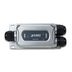 Ampliador de red PLANET IPOE-E302 con velocidades de transmisión de 10, 100 y 1000 Mbit/s, ideal para mejorar la conectividad en redes y comunicaciones. Modelo IPOE-E302