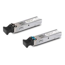 Imagen del módulo transceptor de fibra óptica PLANET MGB-TLA20, con capacidad de 1000 Mbit/s, tipo SFP, SKU: MGB-TLA20