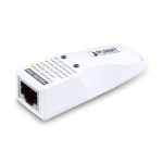 Comprobador de alimentación PoE PLANET IEEE802.3bt/at/af, blanco, modelo POE-TESTER+, ideal para verificar conexiones y rendimientos.