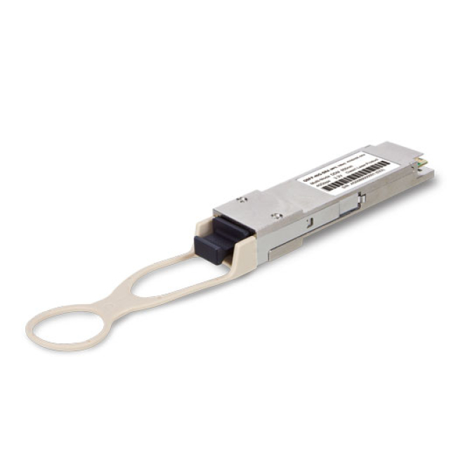 PLANET Transceptor QSFP+ Fibra óptica 40G SR4 850 nm Transceptor de fibra óptica PLANET QSFP-40G-SR4 con velocidad de 40000 Mbit/s y longitud de onda de 850 nm, SKU QSFP-40G-SR4