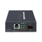 Vista del PLANET VC-231GF, un convertidor de medio de 1000 Mbit/s en color negro, SKU VC-231GF