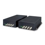 Convertidor de medio monomodo PLANET VF-402-KIT en color negro, ideal para infraestructuras de red avanzadas. SKU: VF-402-KIT