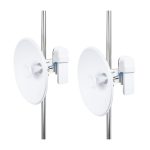 Vista del punto de acceso inalámbrico PLANET WBS-900AC-KIT, capacidad de 900 Mbit/s, color blanco, compatible con PoE. SKU: WBS-900AC-KIT